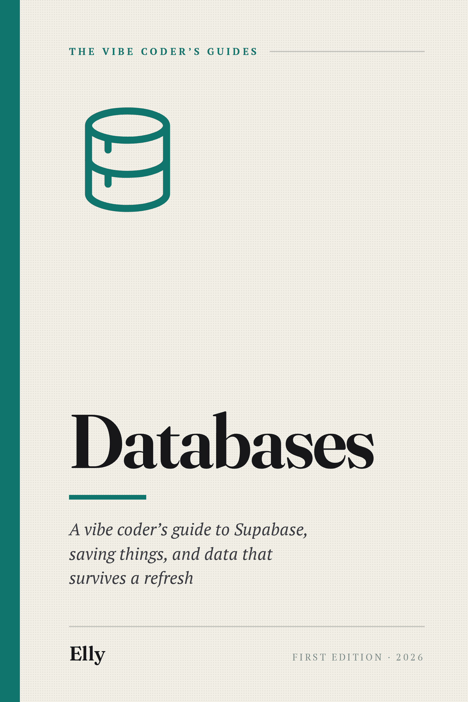 Cover of Databases, a vibe coder's guide