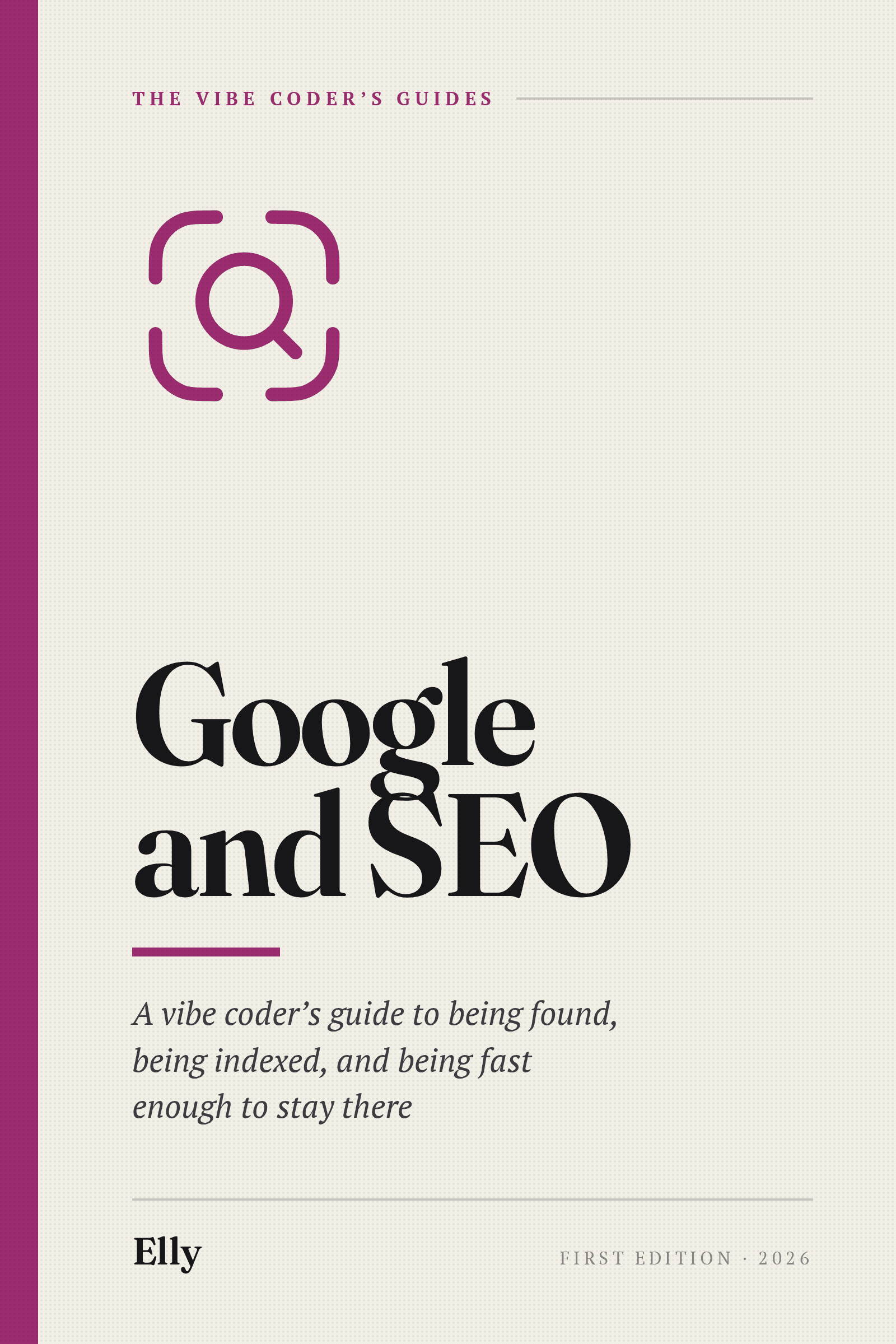 Cover of Google and SEO, a vibe coder's guide