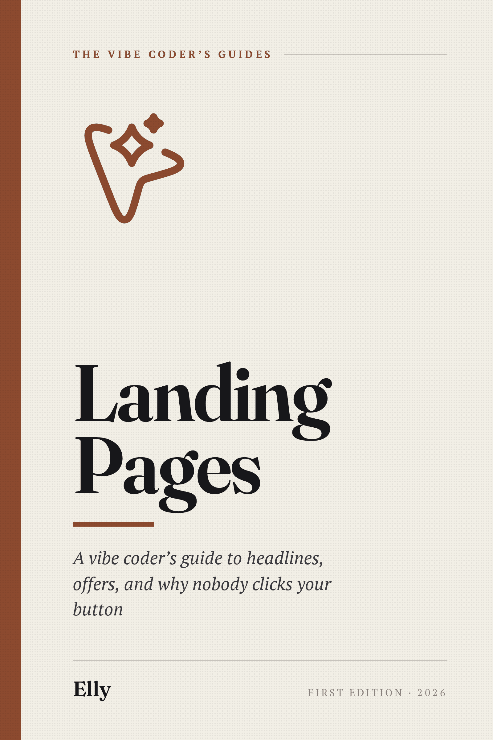 Cover of Landing Pages, a vibe coder's guide