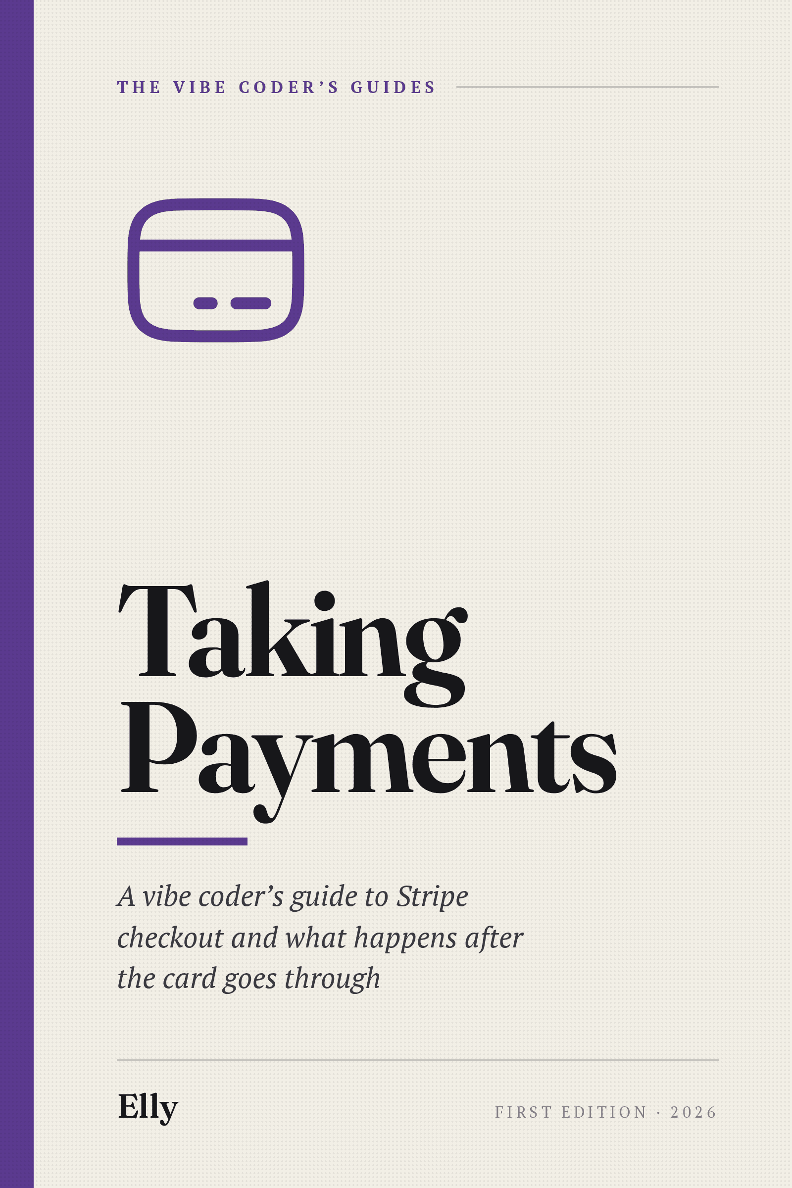 Cover of Taking Payments, a vibe coder's guide
